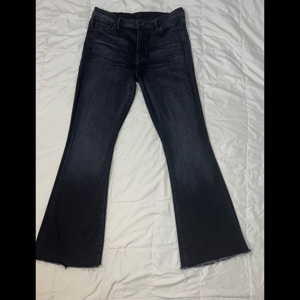 MOTHER The Weekender Fray, black, flare, sz 33